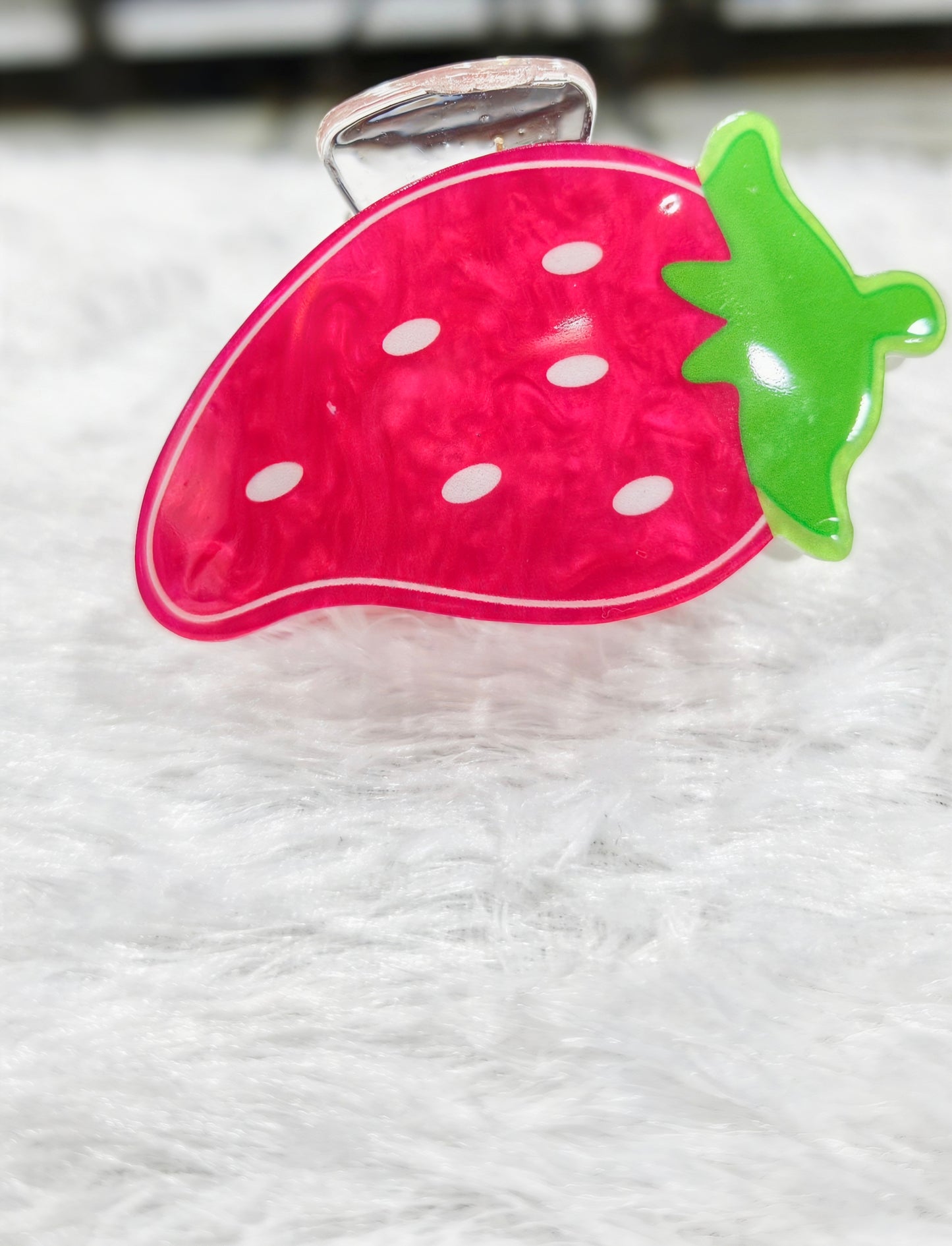 Cute Fruit Shape Hair Claw Clips Set for Girls & Women | Colorful Acrylic Strong Hold Hair Clip