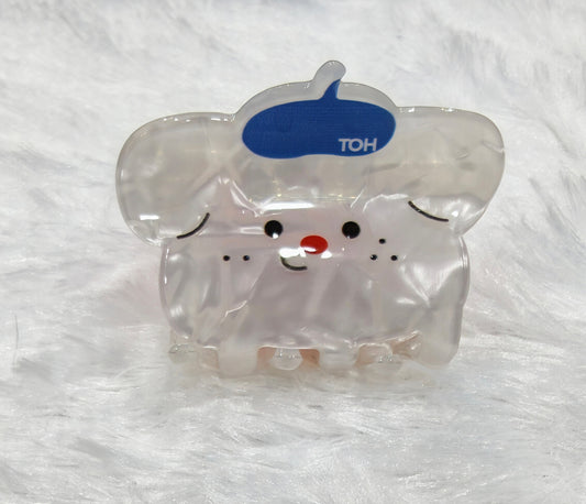 Cute Cartoon Animal Hair Claw Clip for Girls & Kids | Premium Acrylic Strong Hold Hair Clip