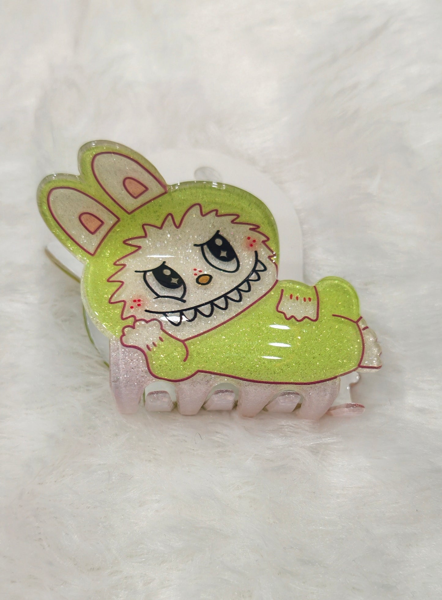 Cute Labubu Character Mini Hair Claw Clip for Girls | Kawaii Hair Accessories