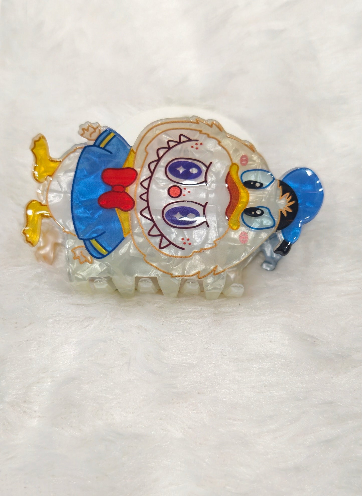 Cute Labubu Character Mini Hair Claw Clip for Girls | Kawaii Hair Accessories