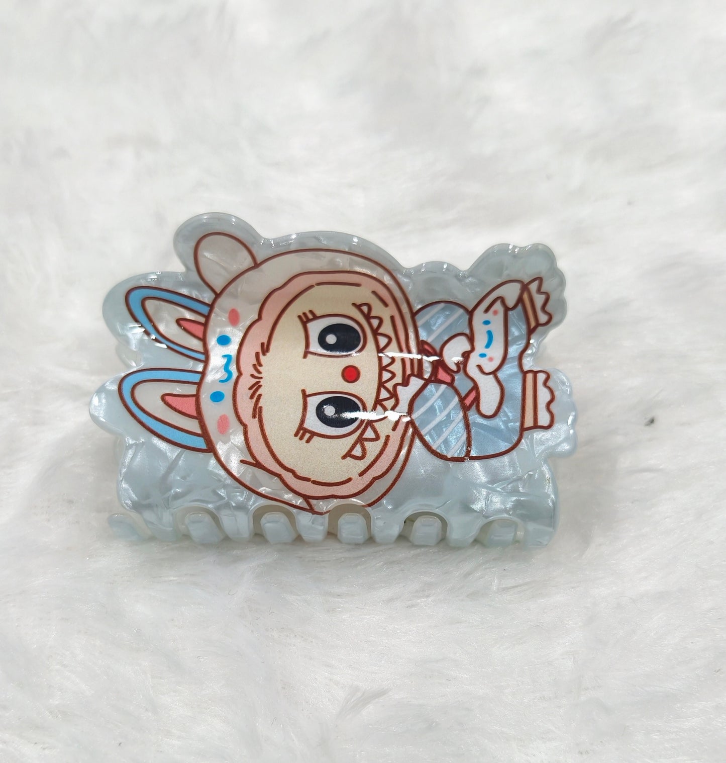 Cute Labubu Character Mini Hair Claw Clip for Girls | Kawaii Hair Accessories