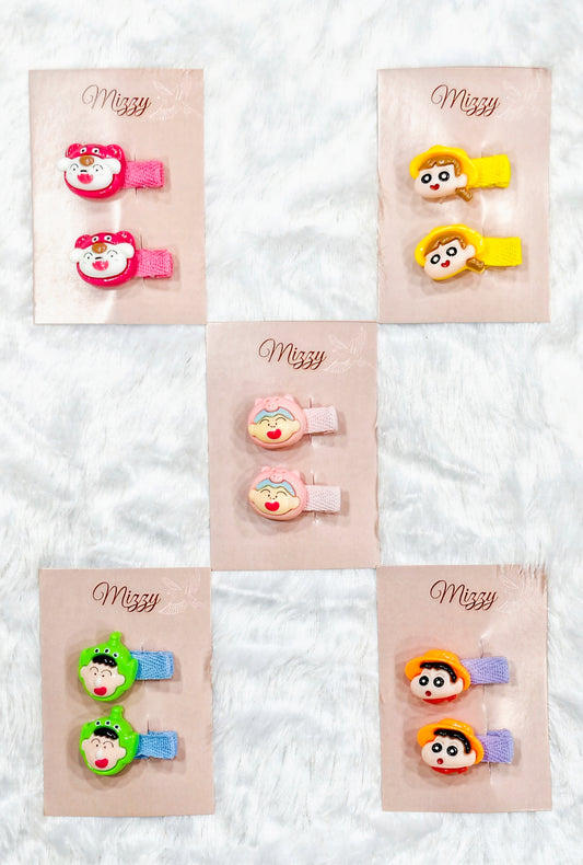 Mizzy Cartoon Character Hair Clips for Kids – 1 Pair