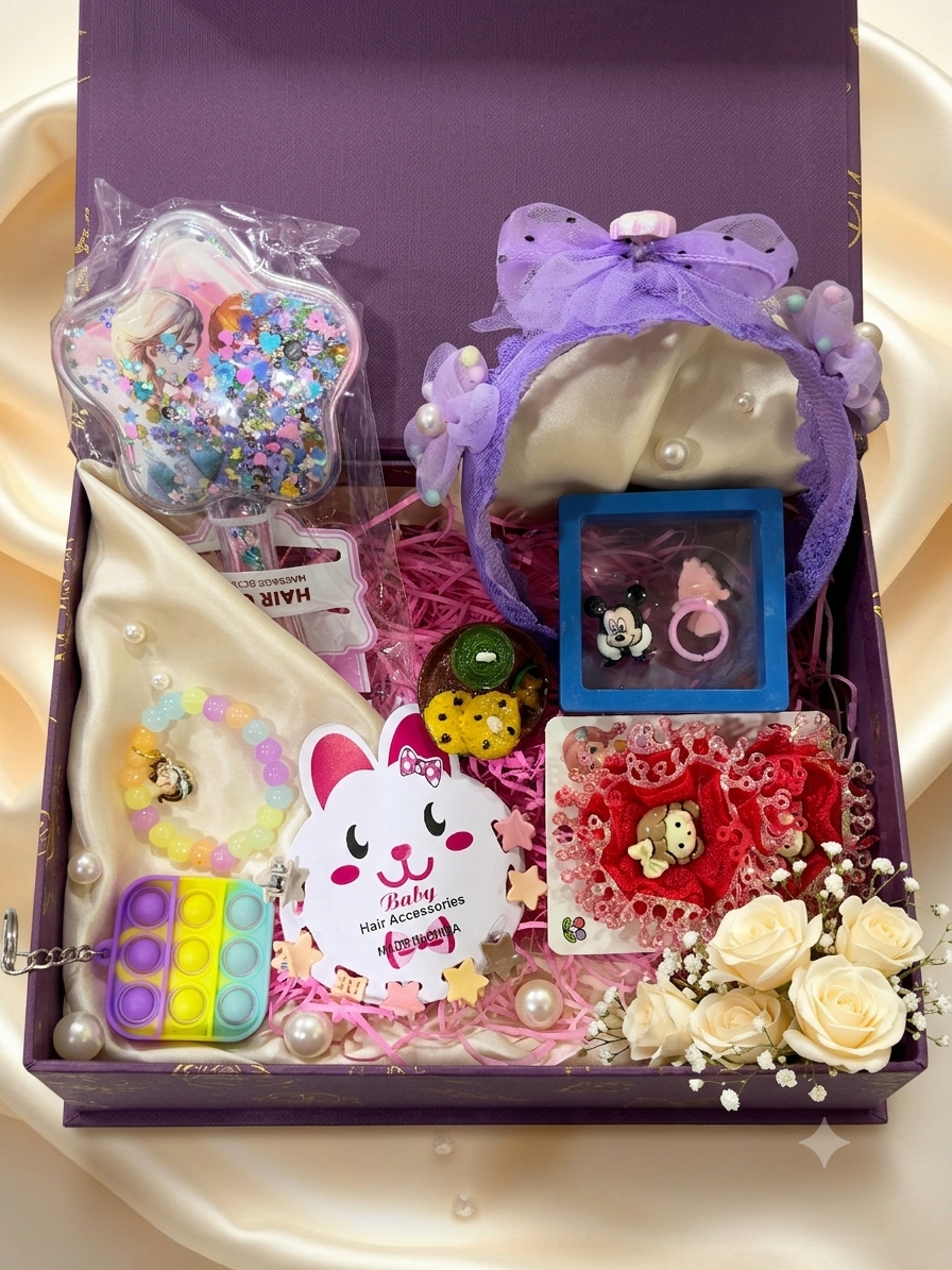 Premium Baby Girl Hair Accessories & Gift Hamper